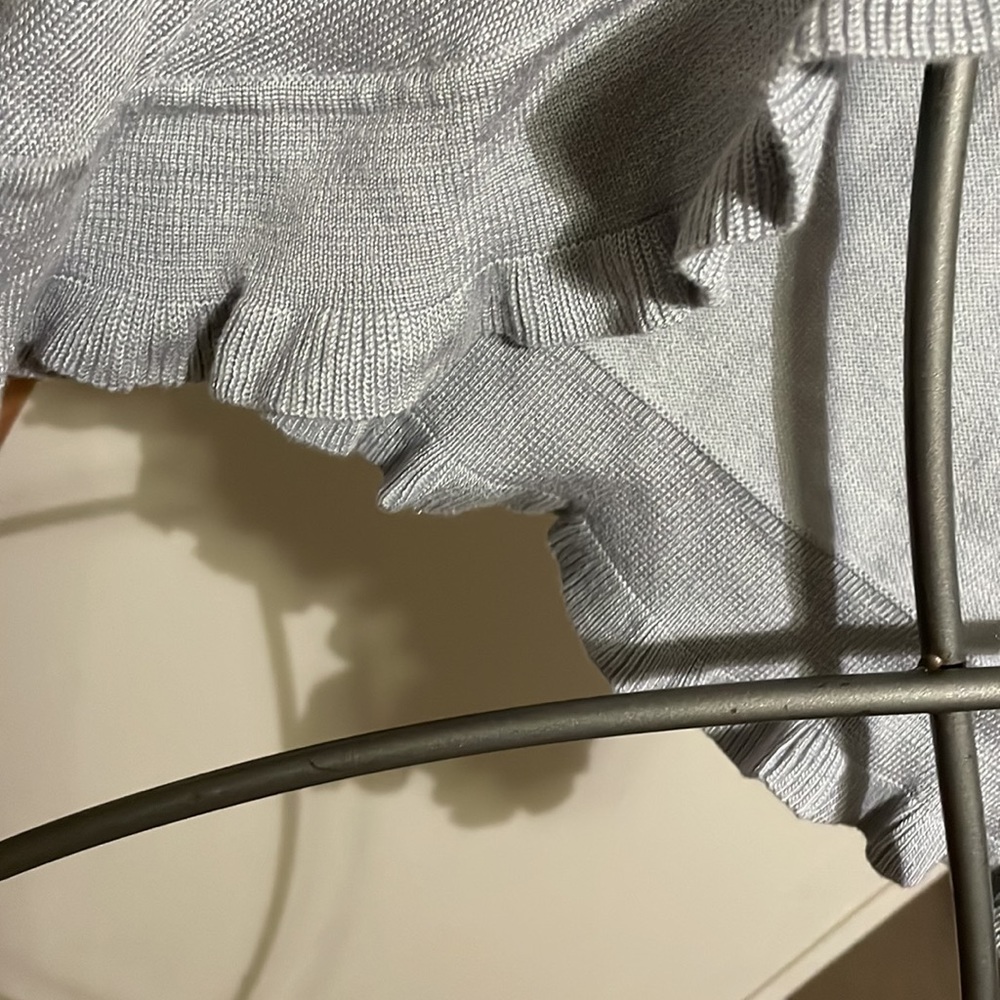 Worthington Grey Ruffle Cropped ‘Jacket’ - Picture 4 of 8